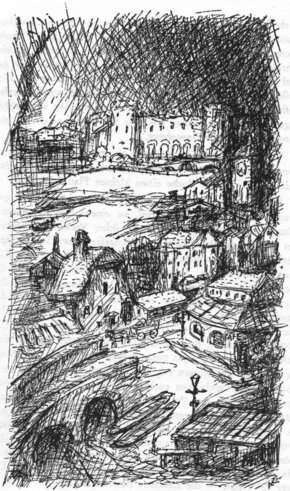 Bild: Alfred Kubin: Stadt Perle aus Die andere Seite