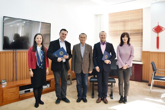 Verleihung einer Gastprofessur an Michael Posch und Grzegorz Stopa 