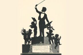 Grafische Darstellung von Johann Strauss, erstellt von Otto Böhler (1914)