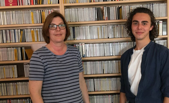 Karoline Exner und Thomas Wachtler im Radio Klassik Studio