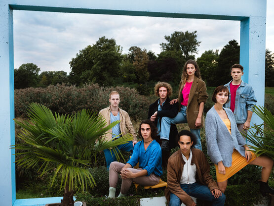 Joshua Bader, Thomas Wachtler, Ludwig Weißenberger, Julia Posch, Eike Onyambu, Leonie Berner und Roman Just © Gabriel Hyden