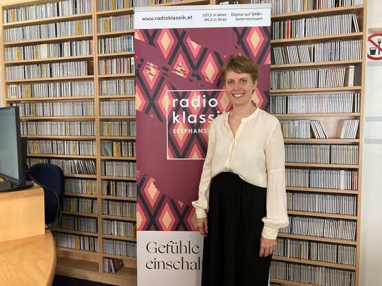 Wiebke Rademacher im Radio Klassik-Studio © Marion Eigl