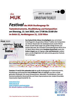 Festival „Dritte Wiener Ernsthaftigkeit“ 2023