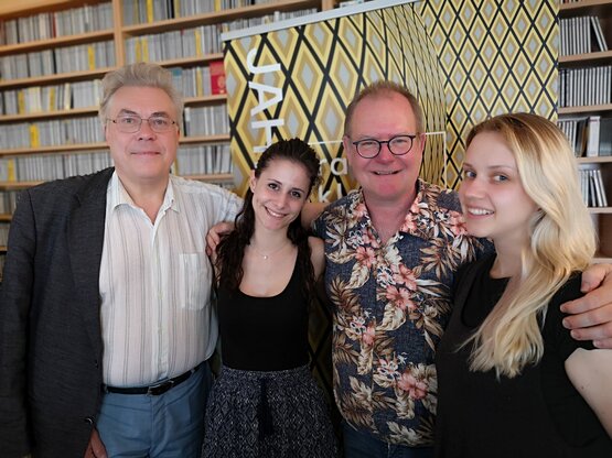 v.l.n.r: Michael Werba, Stefania Serri, Niels Muus, Anna Tyapkina