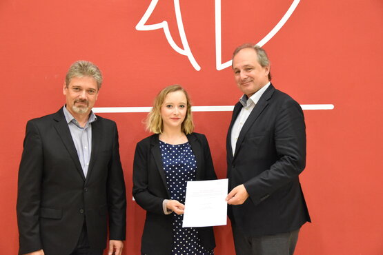 von li. nach re: Yuly Khomenko, Louise Leterme, Franz Patay