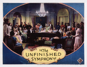 Lobbycard der englischsprachigen Version von "Leise flehen meine Lieder" (1934 © Everett Collection/Imago Images)